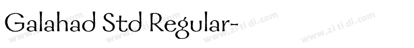 Galahad Std Regular字体转换